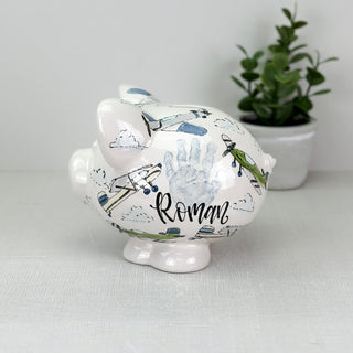 Airplanes Petite Piggy Bank