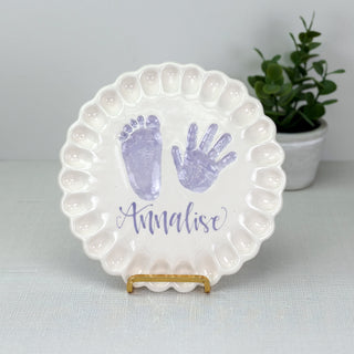 Ruffled Edge Clay Plaque