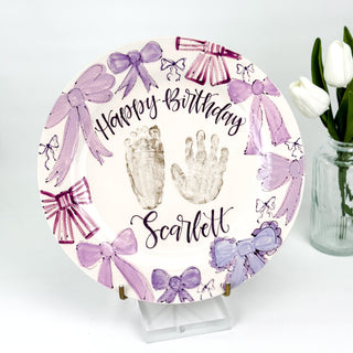 Elsie's Bows Birthday Cake Plate