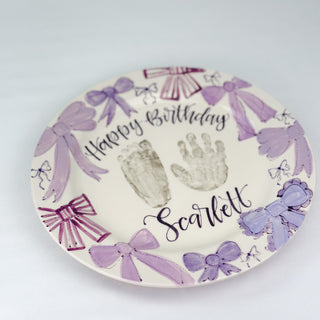 Elsie's Bows Birthday Cake Plate