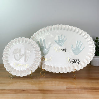 Ruffled Edge Clay Plaque