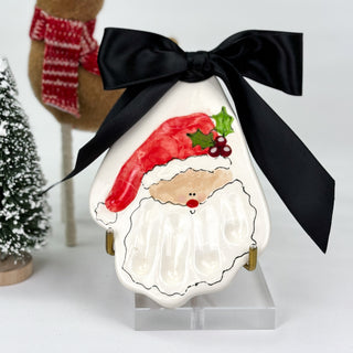 Vintage Santa Clay Ornament