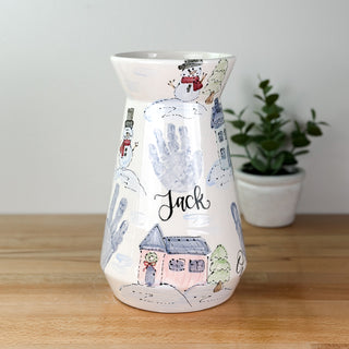 Christmas Town Vase