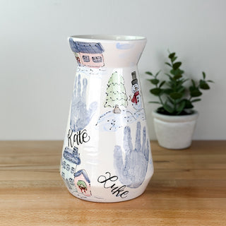 Christmas Town Vase
