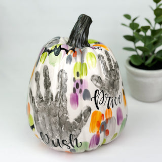 Halloween Brushstrokes Tall Pumpkin
