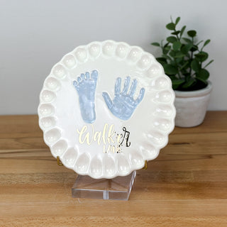 Ruffled Edge Clay Plaque