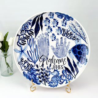 Beachy Chinoiserie Platter