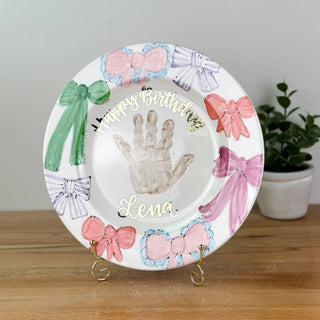Elsie's Bows Birthday Cake Plate