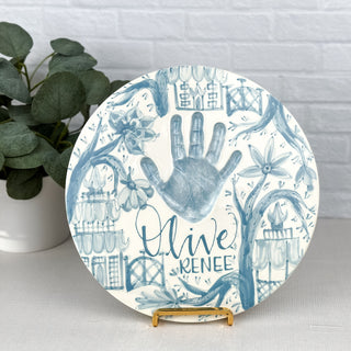 Classic Chinoiserie Clay Plaque