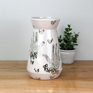 Textured Hearts Vase