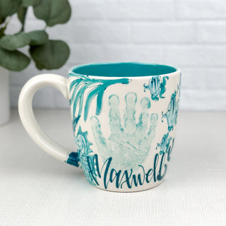 Beachy Chinoiserie Mug