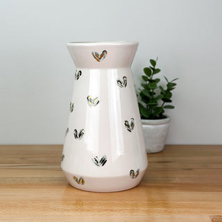 Textured Hearts Vase