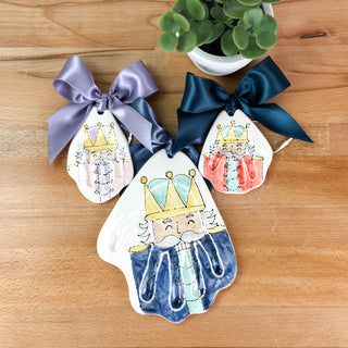Nutcracker Clay Ornament
