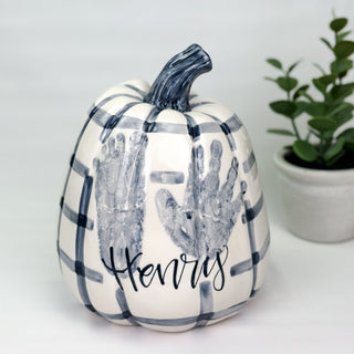 Gingham Tall Pumpkin