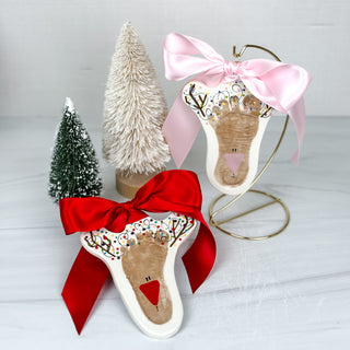 Reindeer Clay Ornament
