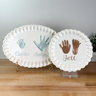 Ruffled Edge Clay Plaque