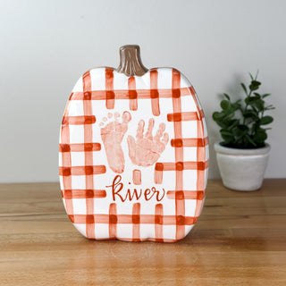 Gingham Flat Pumpkin