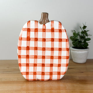 Gingham Flat Pumpkin