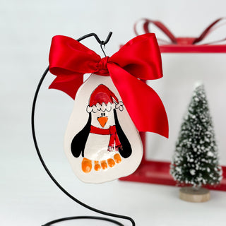 Penguin Clay Ornament