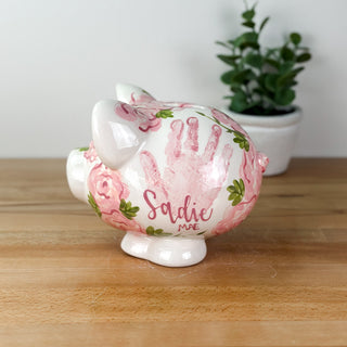 Elegant Flower Petite Piggy Bank