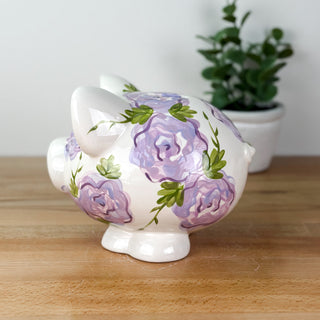 Elegant Flower Petite Piggy Bank