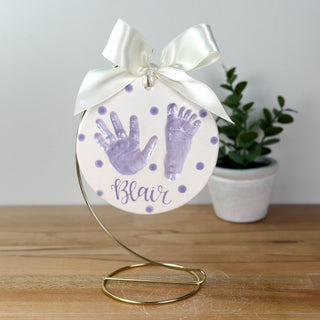Polka Dot 6" Clay Ornament