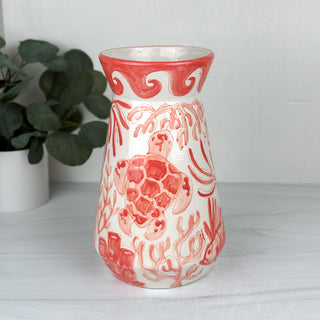 Beachy Chinoiserie Vase