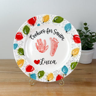 Christmas Lights Cookie Plate