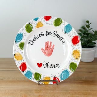 Christmas Lights Cookie Plate