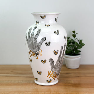 Textured Hearts XL Vase