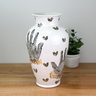 Textured Hearts XL Vase