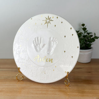 Nativity Embossed Clay Plaque