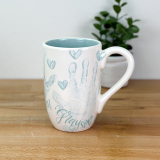 Textured Hearts Mug