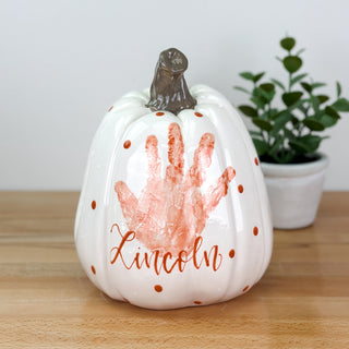 Polka Dot Tall Pumpkin