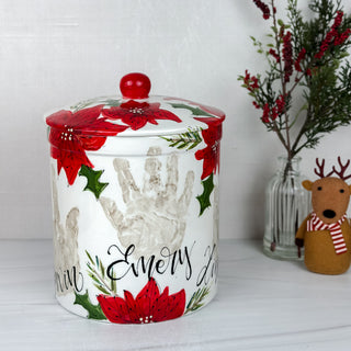 Poinsettia Canister