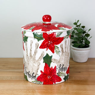 Poinsettia Petite Cookie Jar