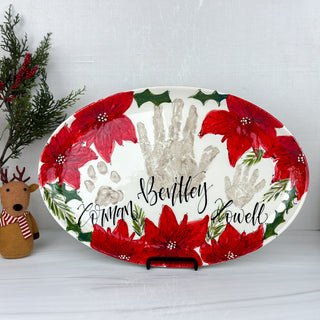 Poinsettia Wide Platter