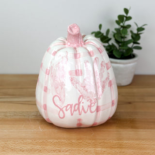 Gingham Tall Pumpkin