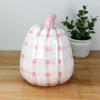 Gingham Tall Pumpkin