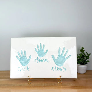 Classic Clay Siblings Plaque