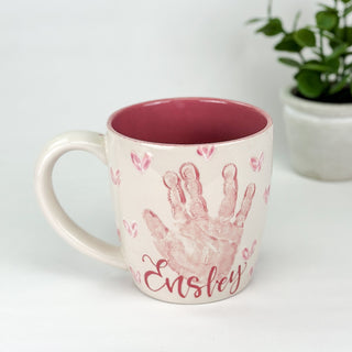 Textured Hearts Mug