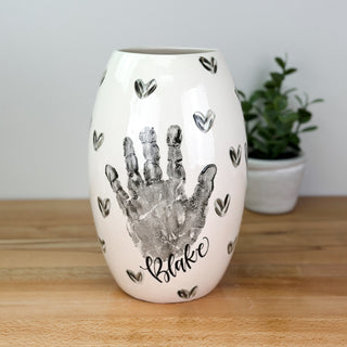 Textured Hearts Vase