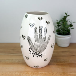 Textured Hearts Vase