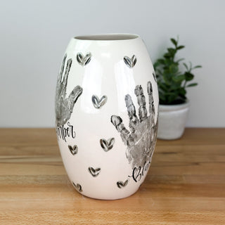 Textured Hearts Vase