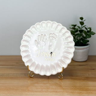 Ruffled Edge Clay Plaque