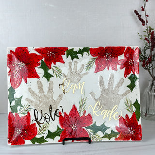 Poinsettia Wide Platter