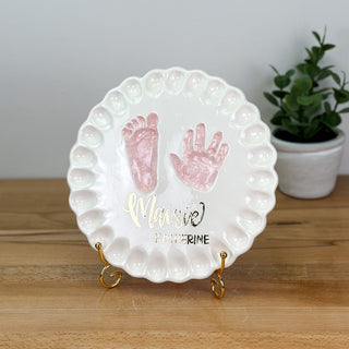 Ruffled Edge Clay Plaque
