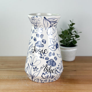 Floral Chinoiserie Vase