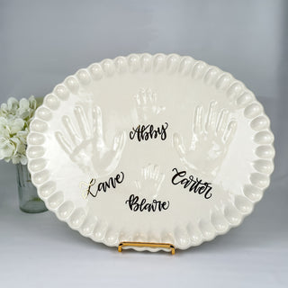 Ruffled Edge Clay Plaque