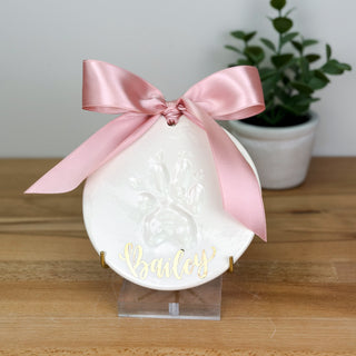 22k Gold 6" Clay Ornament